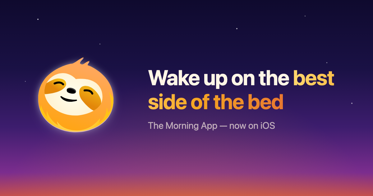 I didn't like using my phone in the morning so I made an app logo